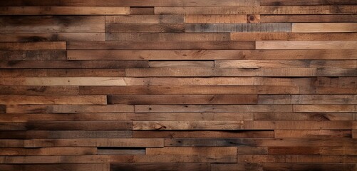 A 3D wall texture with a rustic, reclaimed wood plank design - obrazy, fototapety, plakaty