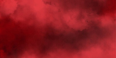 Red background of smoke vape cumulus clouds,dramatic smoke vector cloud.reflection of neon misty fog.liquid smoke rising mist or smog brush effect.fog effect smoke swirls.
 - obrazy, fototapety, plakaty