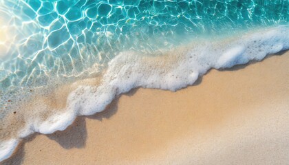 Beach Serenity from Above - Summer Calm with Copyspace