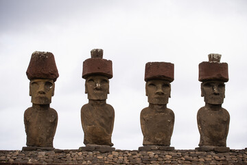 Fototapeta na wymiar Moai - Easter Island