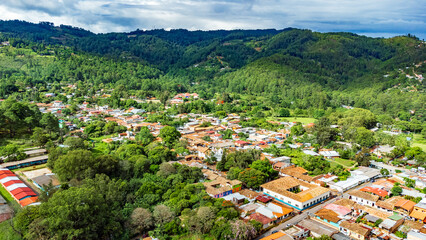 Aerial View of Valle de Angeles, Honduras