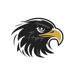 eagle head illustration, eagle face illustration, vector illustration, bird logo, eagle icon, 