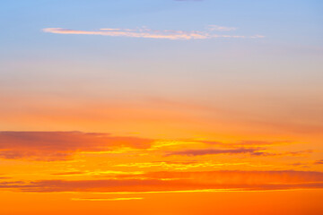 Sunset sky with sunset clouds and watercolor sky © Pavlo Vakhrushev