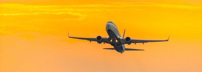Fototapeta na wymiar 4K Ultra HD Image of Passenger Airplane Taking Off - Skyward Journey