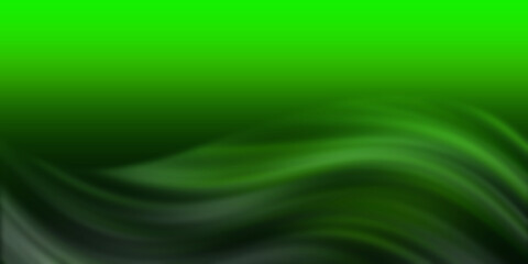 green abstract background, abstract background of green waves and glow