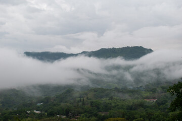 Foggy mountains