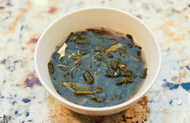 Korean stew: colorful, healthy vegetables simmering in a traditional Korean pot, symbolizing nourishment and culture