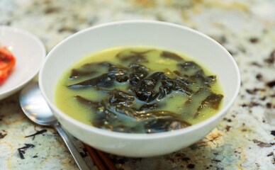 Korean stew: colorful, healthy vegetables simmering in a traditional Korean pot, symbolizing nourishment and culture