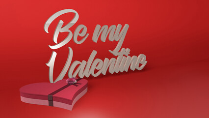 Chocolate box be my valentine celebration
