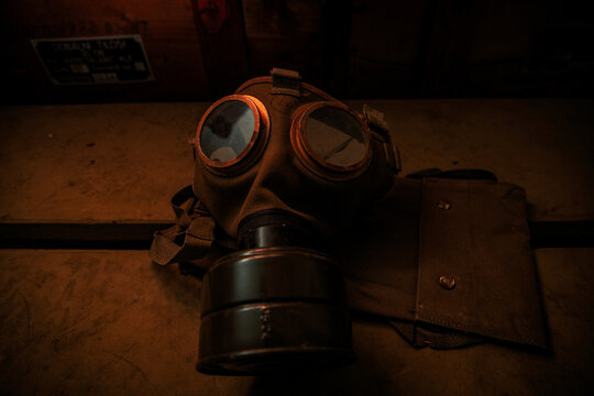Gasmaske aus dem kalten Krieg 