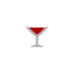 Wine glass icon isolated on white background