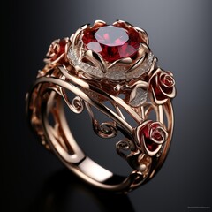 engagement ruby ring