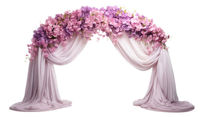 Beautiful wedding flower arch, cut out