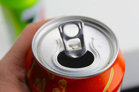 Dublin, Ireland - January 3rd 2024: A  close up photo of seven up and club zero soda fizzy drink cans on a white surface. 