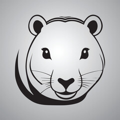 animal panda bear vector illustration wild life nature icon logo