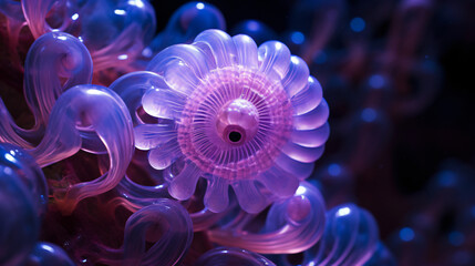 A rare aquatic creature called the bubble worm