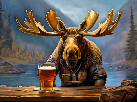 Moose Beer in the Wilderness