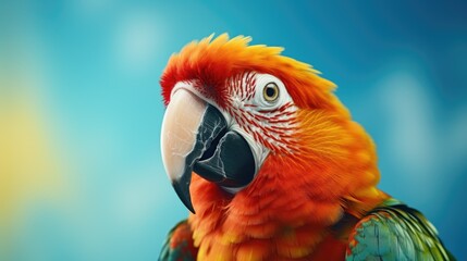 Fototapeta premium a close up of a parrot