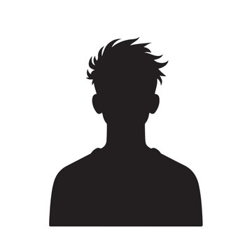 Person Silhouette Black Vector Art - Mesmerizing Image for Stock Portfolio
