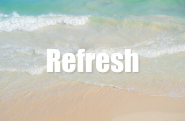 Relax Breathe Refresh Calming Ocean Background Minimal