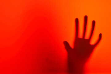 Ghost scary hand silhouette haunted - 701923546