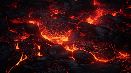 Love the intricate details of the molten lava top down photo Ai generated art