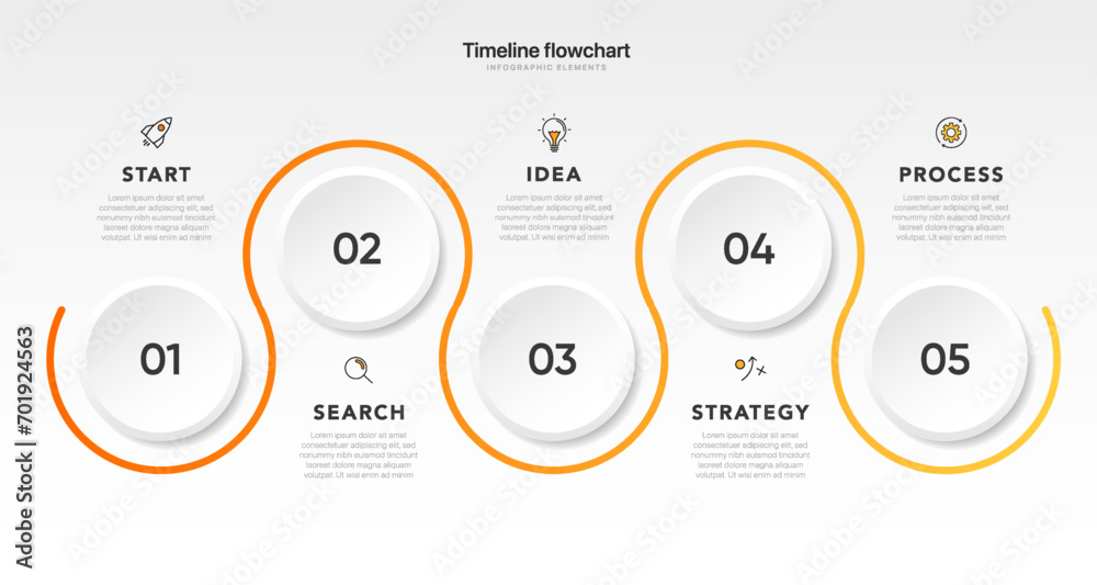 Poster timeline infographic design with options or steps. infographics for business concept. can be used fo