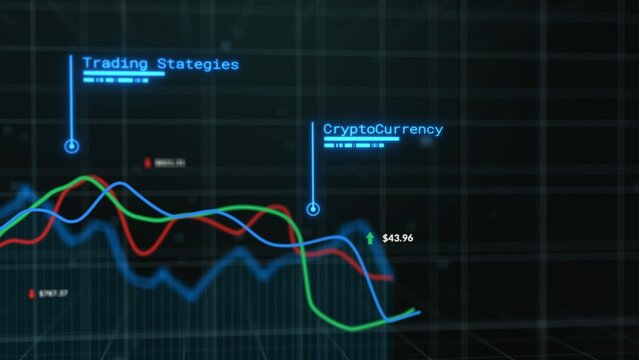 Stock Exchange Trading and Crypto Graph Animated Title and Logo Intro