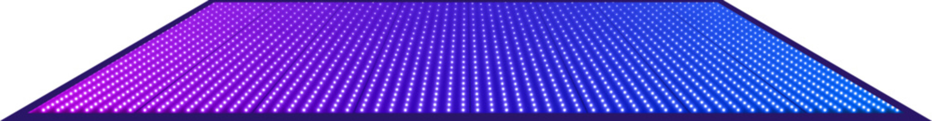 Dance Floor with Colorful LED lights Vector Illustration