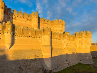 Medieval castle of Coca in Segovia, Spain. High quality photo