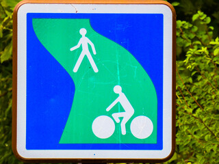 Greenway start sign in France