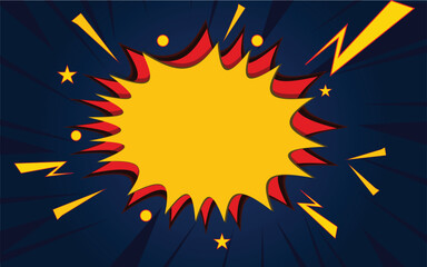Comic book explosion Comic Book Text Effect Wow Vintage Comic Style Text Design