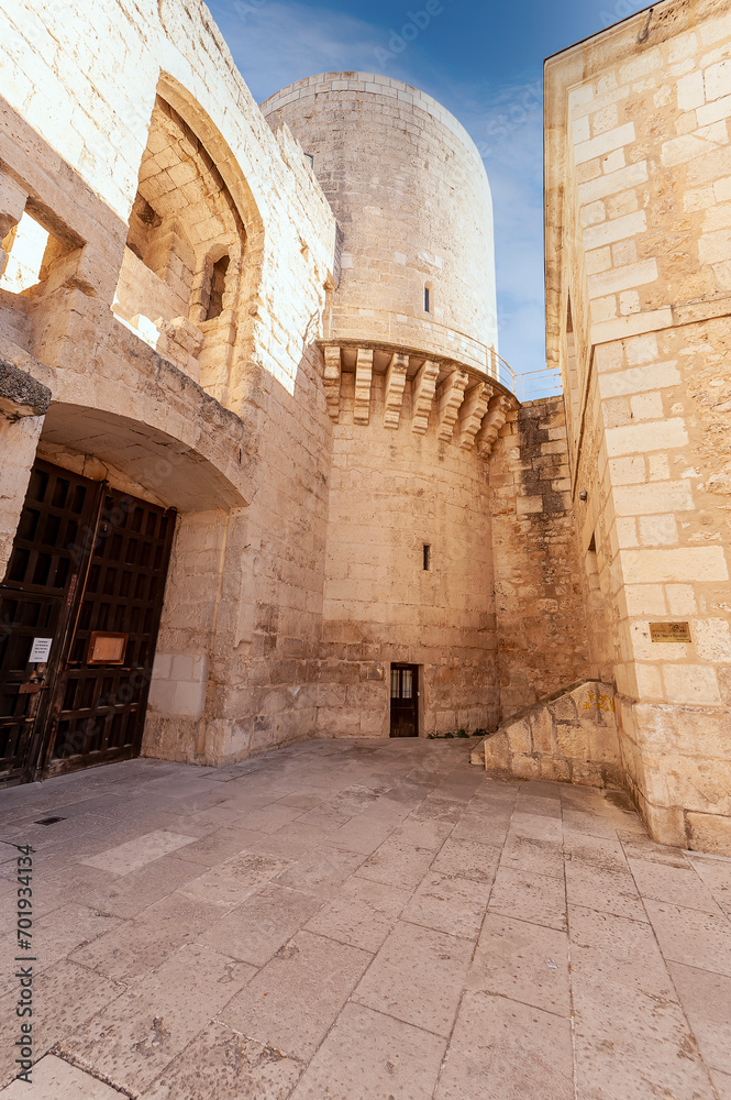 Wall mural medieval castle of the dukes of alburquerque or cuellar - segovia.