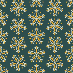 Tile green seamless vector floral for decoration or wallpaper or backgrounds, blogs, www, scrapbooks, party or baby shower invitations and elegant wedding cards