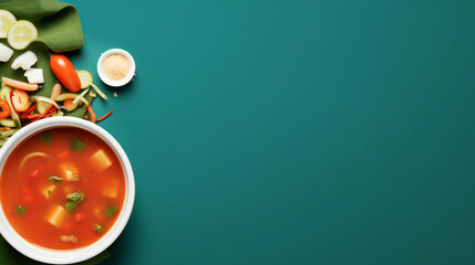 National Menudo Soup banner template. with lots of empty copy space for text. Generative AI - obrazy, fototapety, plakaty