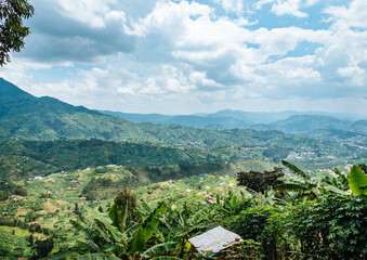 Fototapeta na wymiar Mountains in Rwanda, East Africa