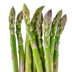 Asparagus isolated on white background, clipping path
