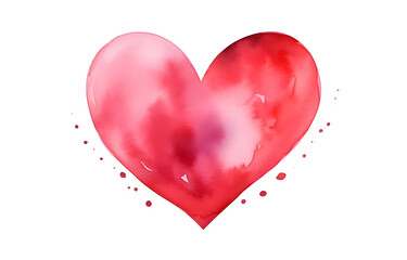red heart love symbol for valentine day holiday card decor 