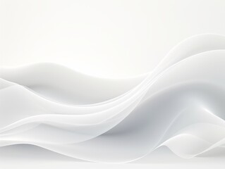 White abstract wavy background. illustration. Clip-art graphics Generative AI