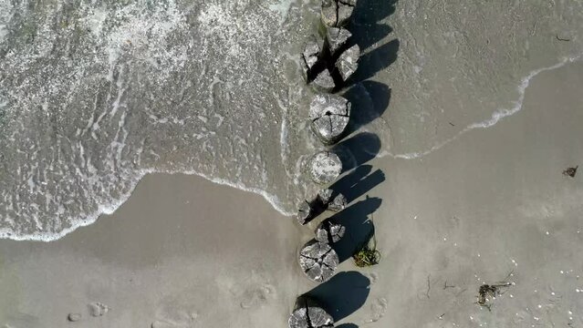 Buhne in Zingst, Darss, Deutschland