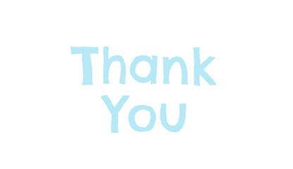 Printable Thank You Card - Blue Watercolor Splash