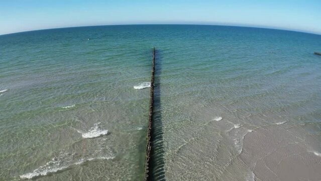 Buhne in Zingst, Darss, Deutschland