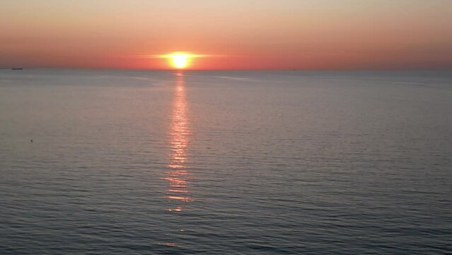 Sonnenuntergang am Strand von Zingst, Darss, Deutschland