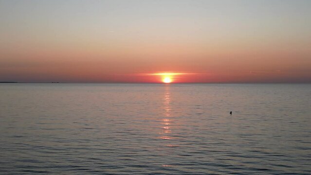 Sonnenuntergang am Strand von Zingst, Darss, Deutschland