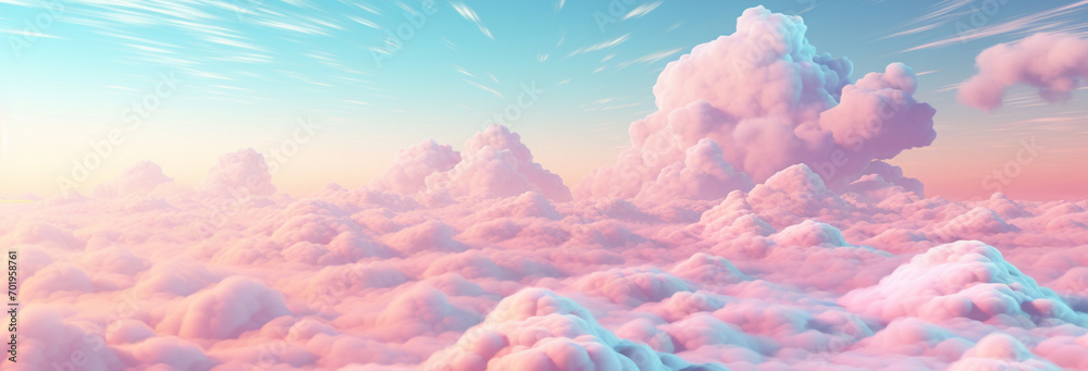 Wall mural sky with colorful clouds - Wall murals