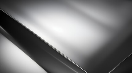 Smooth and reflective brushed stainless steel surface