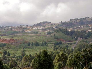 Landschaft mit Landwirtschaft bei El Paso auf La Palma