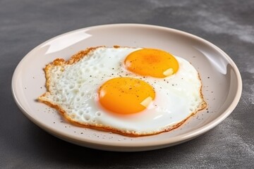 fried egg on a plate
