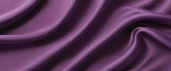 Fototapeta premium Abstract background of purple crumpled fabric. Cloth with folds. Colorful illustration. Generative AI