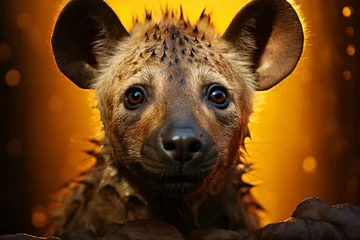 Fotobehang Brown Hyena © wendi